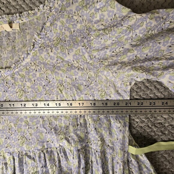 Nadir of Positano Cottagecore Patchwork Dress‎ Blue Floral Lagenlook CB Positano - Picture 7 of 11